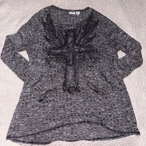 Cato Charcoal Knit Top